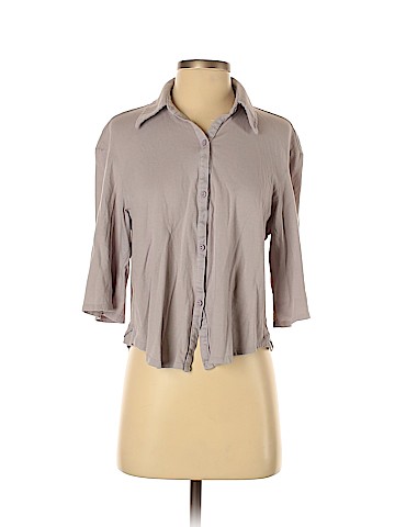 Michael Stars 3/4 Sleeve Button-Down Shirt (view 1)