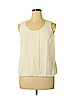 Talbots 100% Polyester Ivory Sleeveless Blouse Size 14 (petite) - photo 1