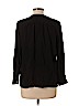 Ann Taylor LOFT 100% Rayon Black Long Sleeve Blouse Size L (petite) - photo 2