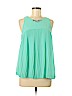 Ted Baker London 100% Polyester Green Sleeveless Blouse Size 4 - photo 1