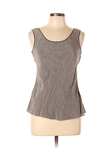 Calvin Klein Sleeveless Silk Top (view 1)