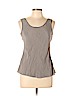 Calvin Klein 100% Silk Gray Sleeveless Silk Top Size 10 (petite) - photo 1