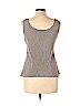 Calvin Klein 100% Silk Gray Sleeveless Silk Top Size 10 (petite) - photo 2