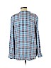 Soft Joie 100% Rayon Blue Long Sleeve Button-Down Shirt Size L - photo 2