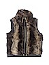 Sugarfly 100% Polyester Brown Faux Fur Vest Size L (youth) - photo 1