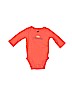 Carter's 100% Cotton Orange Long Sleeve Onesie 0-3 MO / 3 MO - photo 1