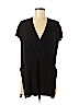 Eileen Fisher 100% Wool Black Short Sleeve Top Size S (petite) - photo 1