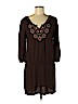 Lucky Brand 100% Rayon Brown Casual Dress Size M - photo 1