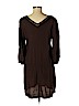 Lucky Brand 100% Rayon Brown Casual Dress Size M - photo 2