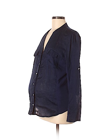 H&M Mama Long Sleeve Button-Down Shirt (view 1)