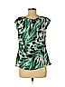 Worthington 100% Polyester Green Short Sleeve Blouse Size M (petite) - photo 2