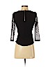 Ann Taylor 100% Polyester Black 3/4 Sleeve Top Size XXS (petite) - photo 2