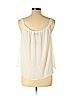 Ann Taylor LOFT 100% Polyester Ivory Sleeveless Blouse Size L (petite) - photo 2