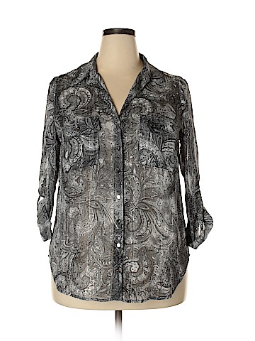 Roz & Ali 3/4 Sleeve Blouse (view 1)