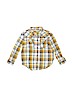 OshKosh B'gosh 100% Cotton Plaid Yellow Long Sleeve Button-Down Shirt Size 5T - photo 1