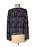 Fire Los Angeles 100% Polyester Blue Long Sleeve Blouse Size L - photo 2