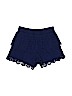 Justice 100% Cotton Lace Blue Shorts Size 18 - 20 - photo 1