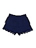 Justice 100% Cotton Lace Blue Shorts Size 18 - 20 - photo 2