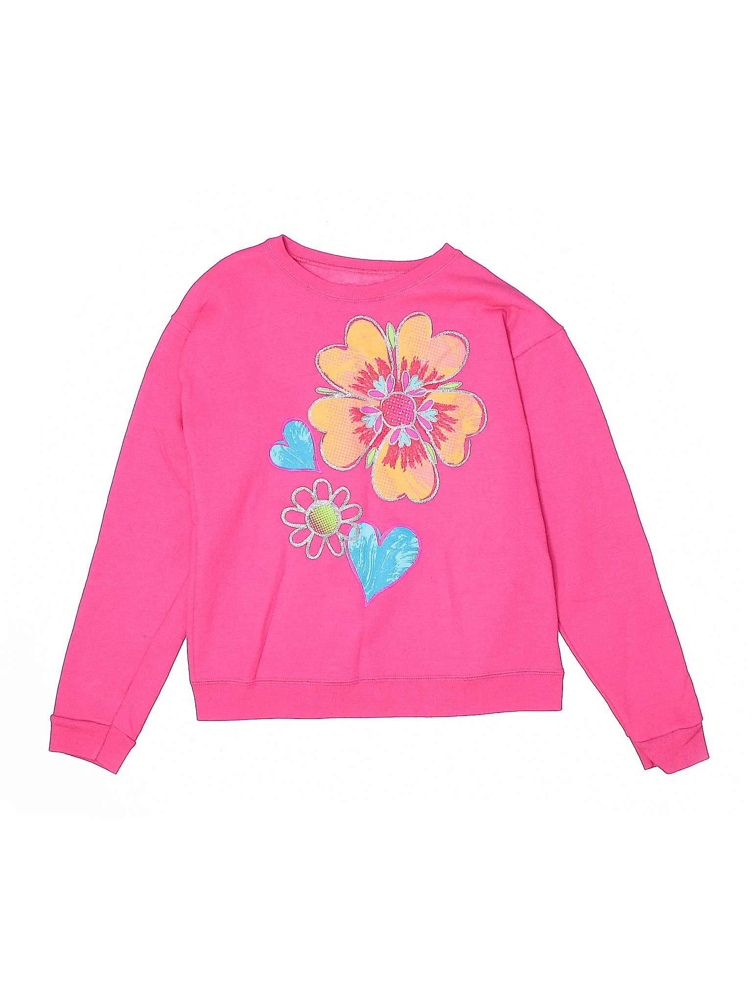 Hanes Girls Pink Sweatshirt L Youth Ebay