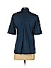 MICHAEL Michael Kors 100% Cotton Blue Short Sleeve Button-Down Shirt Size P (petite) - photo 2