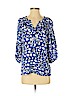 Banana Republic 100% Polyester Blue 3/4 Sleeve Blouse Size S (petite) - photo 1