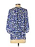 Banana Republic 100% Polyester Blue 3/4 Sleeve Blouse Size S (petite) - photo 2