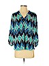 Banana Republic 100% Polyester Blue 3/4 Sleeve Blouse Size S (petite) - photo 1