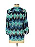Banana Republic 100% Polyester Blue 3/4 Sleeve Blouse Size S (petite) - photo 2