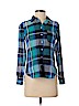 Old Navy 100% Cotton Blue Long Sleeve Button-Down Shirt Size XS (petite) - photo 1