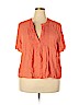 Old Navy 100% Rayon Orange Short Sleeve Top Size XXL - photo 1