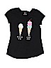 Justice Black Short Sleeve Top Size 8 - photo 1