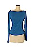 DKNY Blue Long Sleeve Blouse Size S (petite) - photo 1