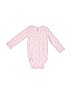 Carter's 100% Cotton Pink Long Sleeve Onesie 18-24 MO / 24 MO - photo 1