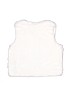 The Children's Place Solid Ivory Faux Fur Vest Size 10 - 12 - photo 2