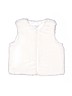 The Children's Place Solid Ivory Faux Fur Vest Size 10 - 12 - photo 1
