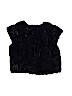 Cat & Jack 100% Polyester Black Faux Fur Vest Size 10 - 12 - photo 2