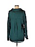 Lush 100% Polyester Green Long Sleeve Blouse Size M - photo 2