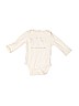 Assorted Brands 100% Cotton Ivory Long Sleeve Onesie Size 0-3 mo - photo 1