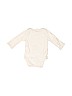 Assorted Brands 100% Cotton Ivory Long Sleeve Onesie Size 0-3 mo - photo 2