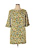 J.jill 100% Rayon Green Casual Dress Size 12 (petite) - photo 1