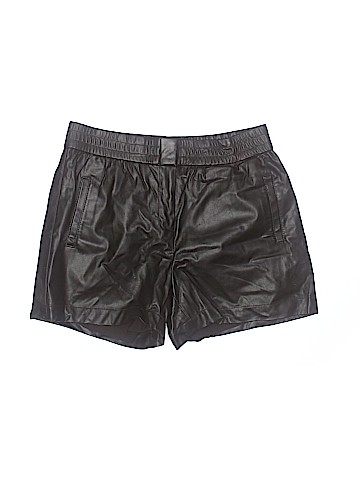 Ann Taylor Faux Leather Shorts - front