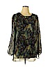 Zac & Rachel 100% Polyester Green Casual Dress Size L - photo 1