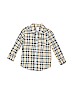 Carter's 100% Cotton Plaid Green Long Sleeve Button-Down Shirt Size 3T - photo 1