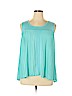 a.n.a. A New Approach 100% Polyester Blue Sleeveless Blouse Size XL - photo 1