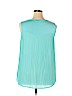 a.n.a. A New Approach 100% Polyester Blue Sleeveless Blouse Size XL - photo 2