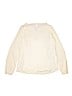 Xhilaration 100% Cotton Ivory Long Sleeve Blouse Size 14 - 16 - photo 2