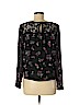 Xhilaration 100% Polyester Black Long Sleeve Blouse Size S (petite) - photo 2