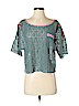 Free People Gray Short Sleeve Blouse Size S - photo 1