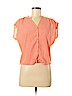 Ann Taylor LOFT Outlet 100% Polyester Pink Short Sleeve Blouse Size XS (petite) - photo 1
