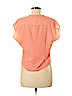 Ann Taylor LOFT Outlet 100% Polyester Pink Short Sleeve Blouse Size XS (petite) - photo 2